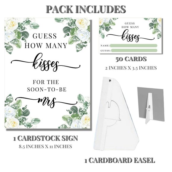 Bridal Shower Games - Wedding Shower Games - Bachelorette Games - Decorations - Picture 3 of 4